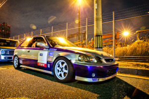 The most popular scheme that was inspired by the old Civic one-make circuit races is this two-toned style