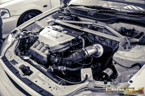 A rare sight to see in the Osaka Kanjo community; a K20 swap in an EK9 Civic Type R.